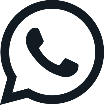 WhatsApp Icon in Schwarz