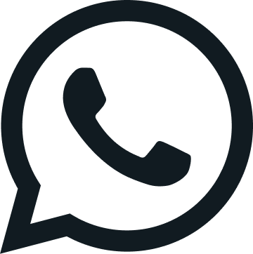 WhatsApp Icon in schwarz